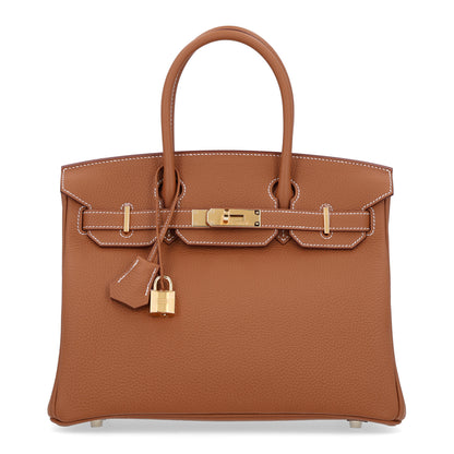 Hermes Togo Birkin 30 Gold 1 of 10