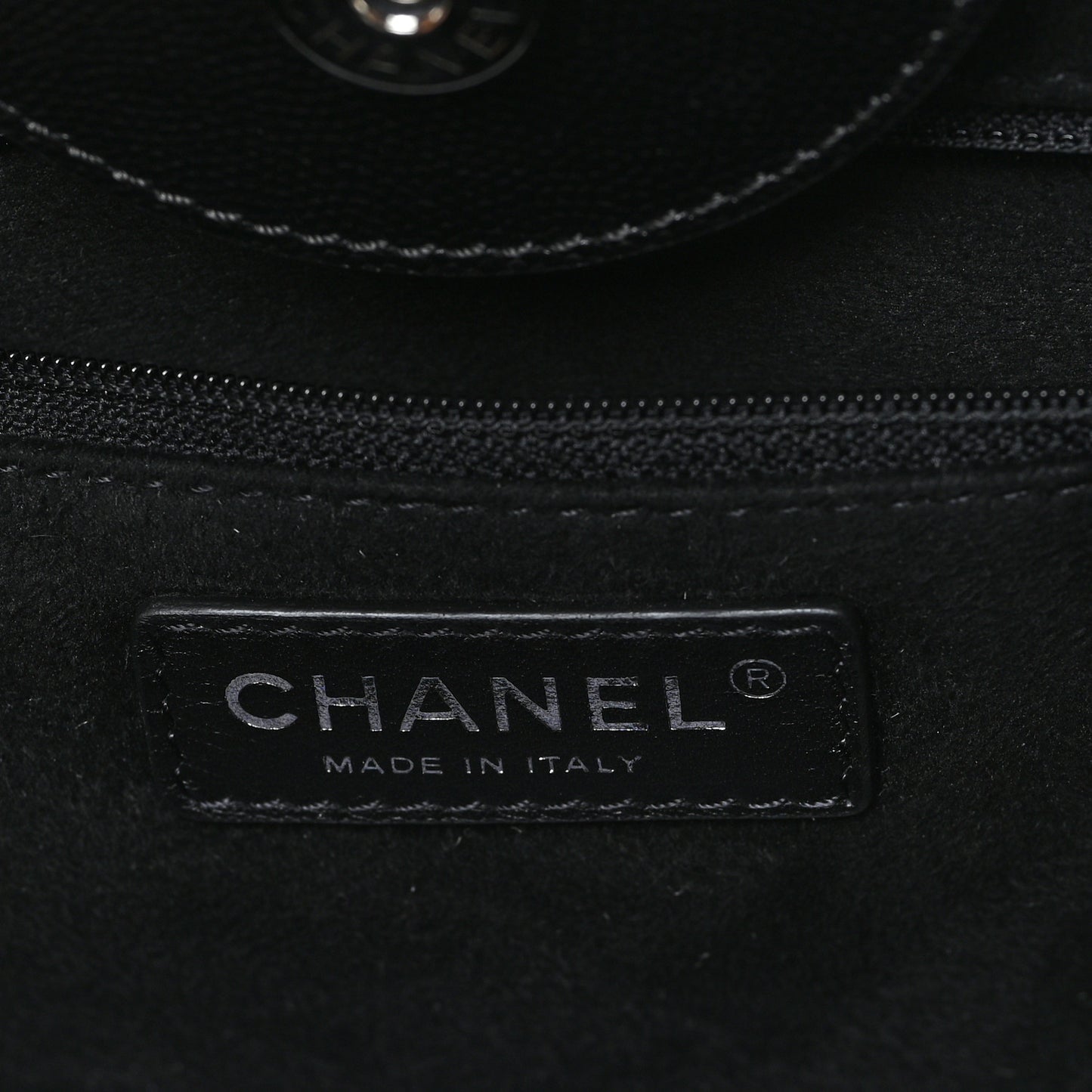 Caviar Small Studded Deauville Tote Black