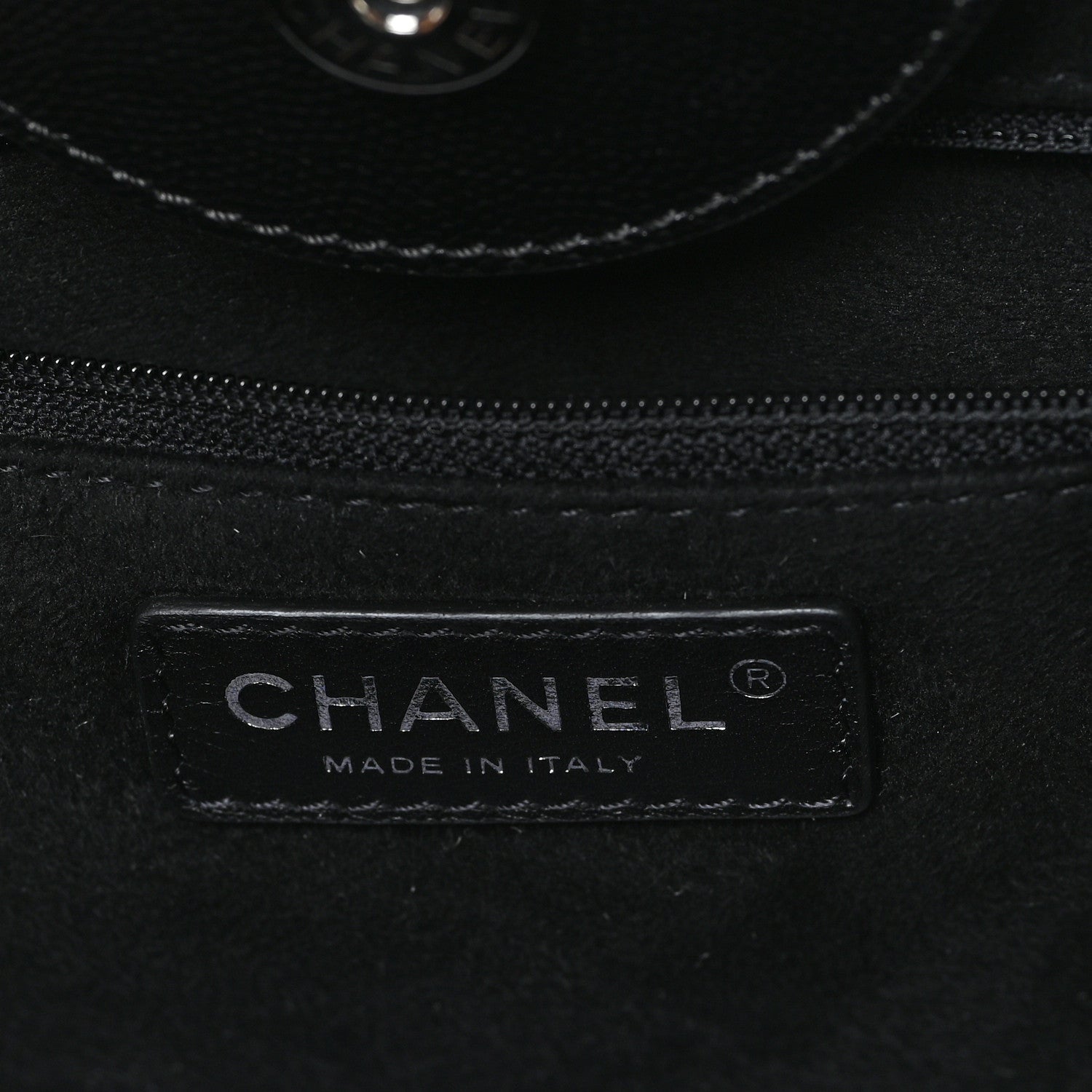 Chanel Caviar Small Studded Deauville Tote Black 6 of 10
