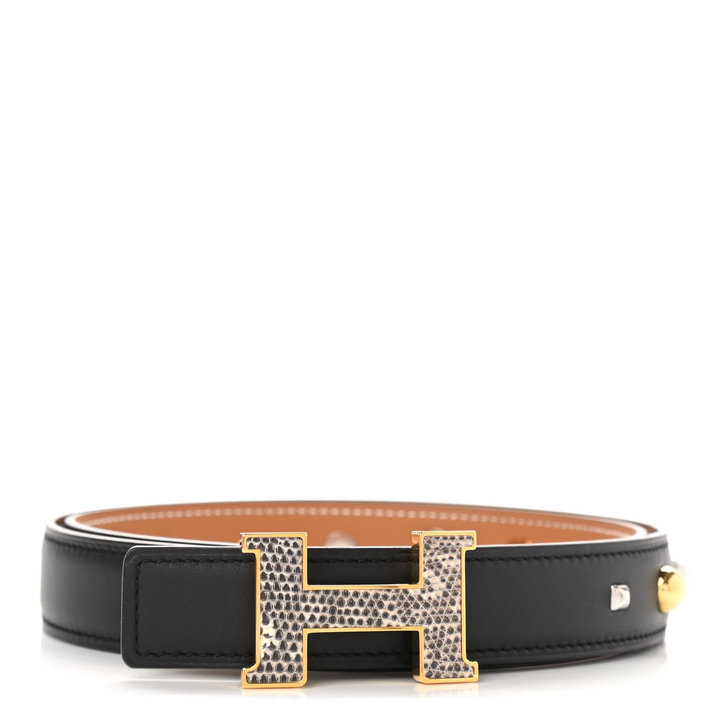 Swift Lizard 24mm Mini Constance H Belt 75 Black Ombre