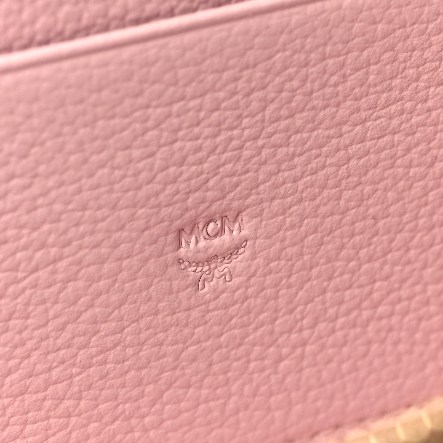MCM Visetos Large Zip Around Wallet Pink 6 of 7