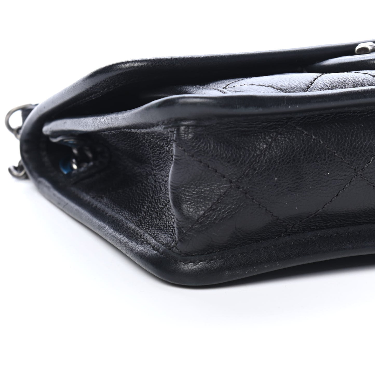 Calfskin Quilted Mini French Riviera Flap Black