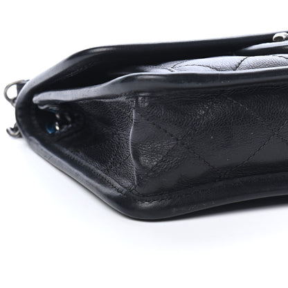 Chanel Calfskin Quilted Mini French Riviera Flap Black 7 of 8