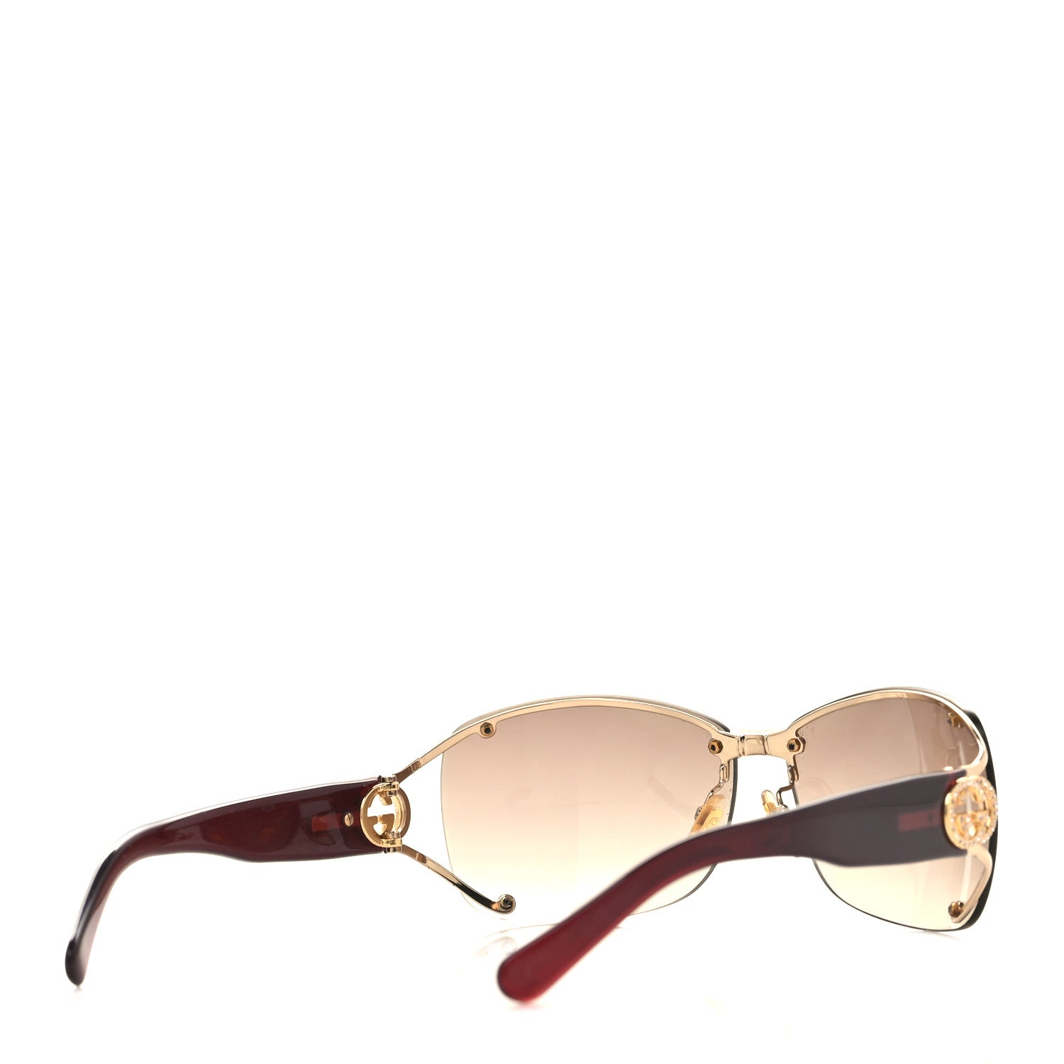 Gucci Crystal GG 2820/F/S Sunglasses Brown 4 of 7