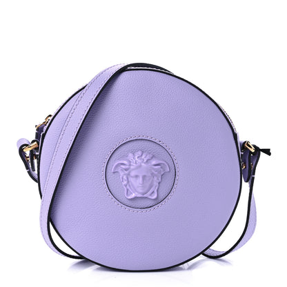 Versace Calfskin La Medusa Round Camera Bag Lilac 1 of 10