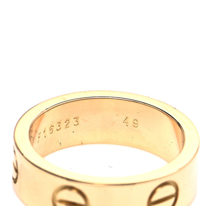 Cartier 18K Yellow Gold 5.5mm LOVE Ring 49 4.75 9 of 10