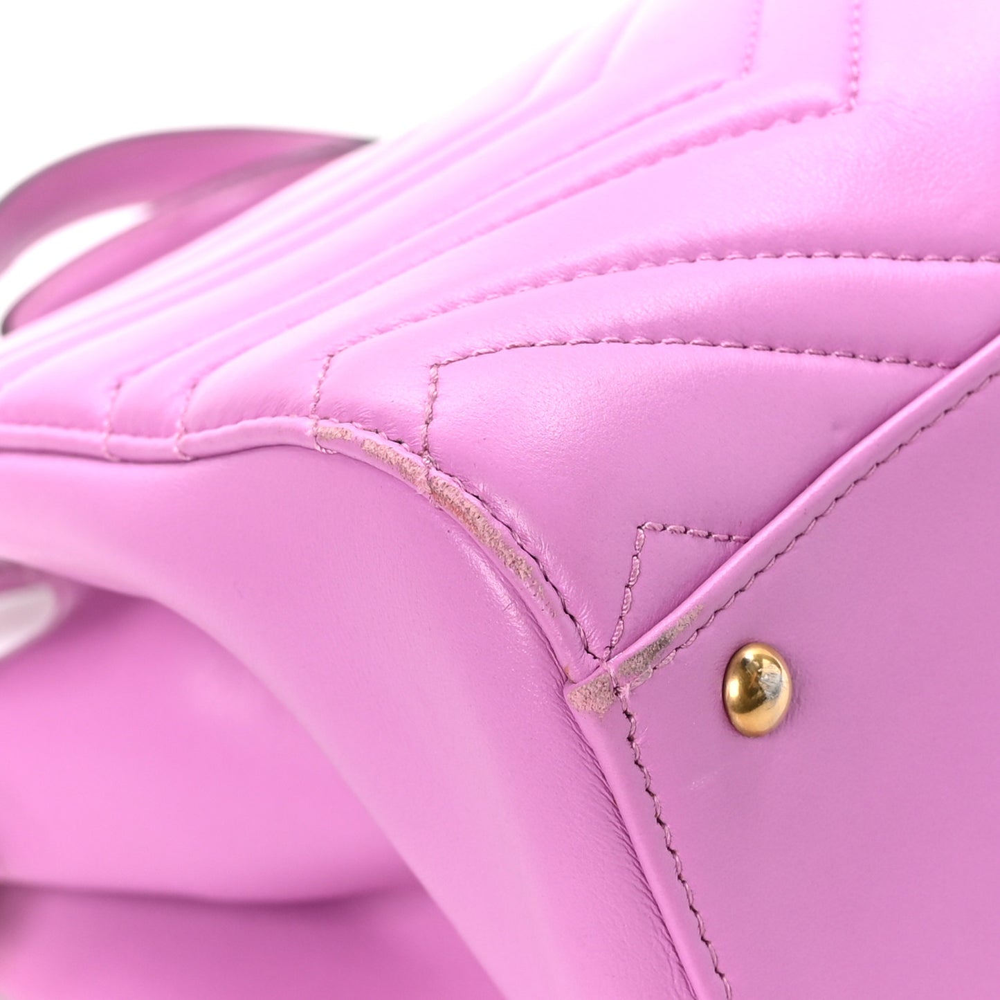 Calfskin Matelasse Small GG Marmont Tote Candy Mousse