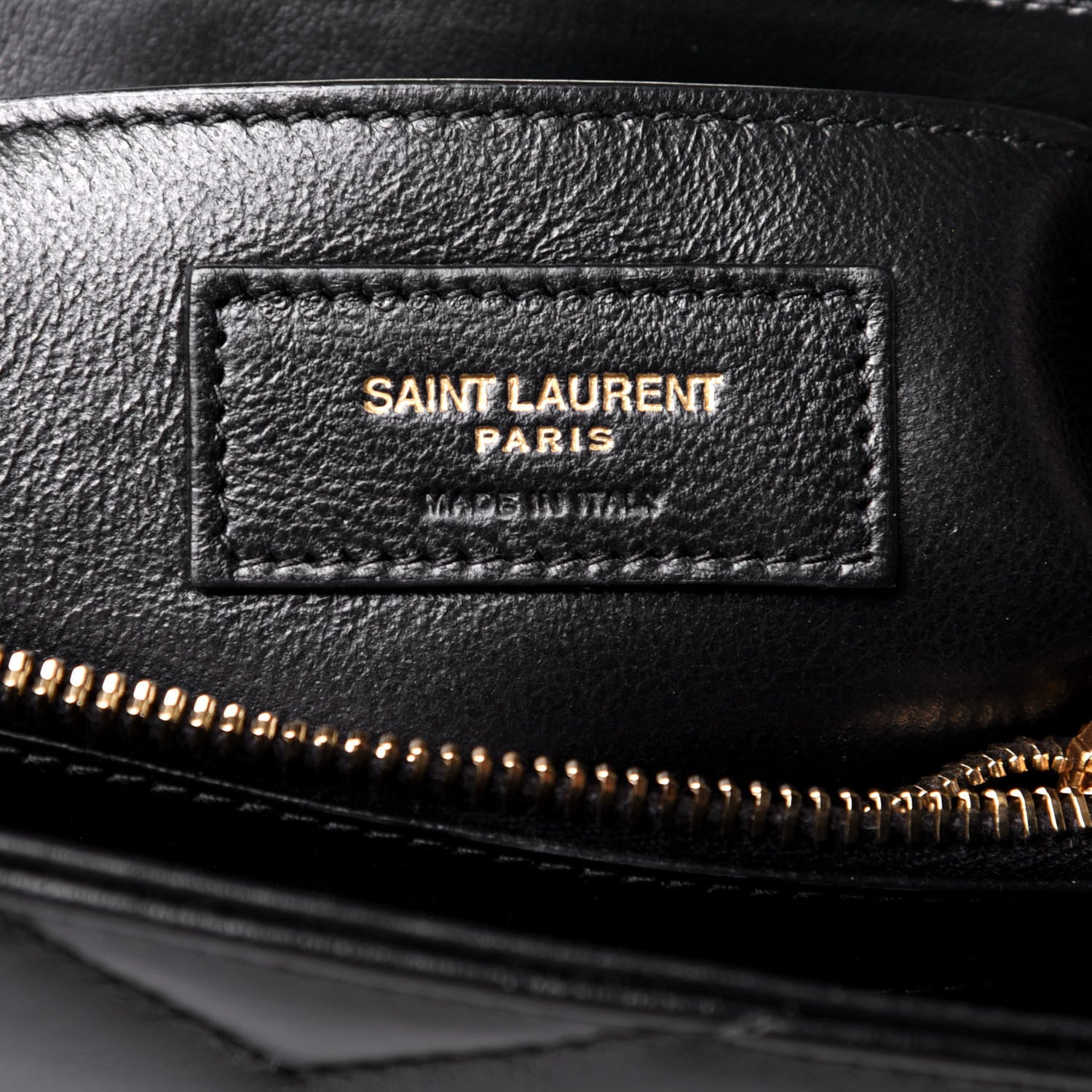 Saint Laurent Calfskin Y Quilted Monogram Small Loulou Chain Satchel Black 6 of 9
