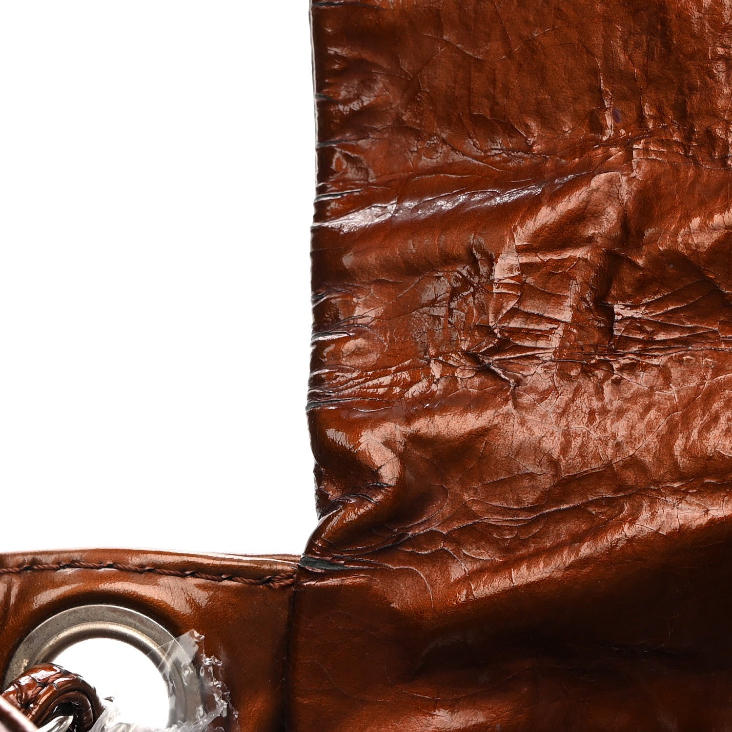 Chanel Patent Accordion CC Flap Bronze 10 of 15