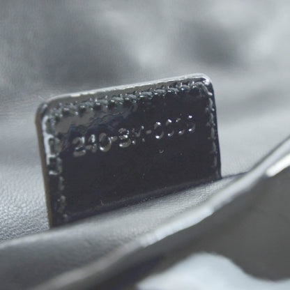 Christian Dior Patent Cannage Evening Clutch Bag Black 10 of 11