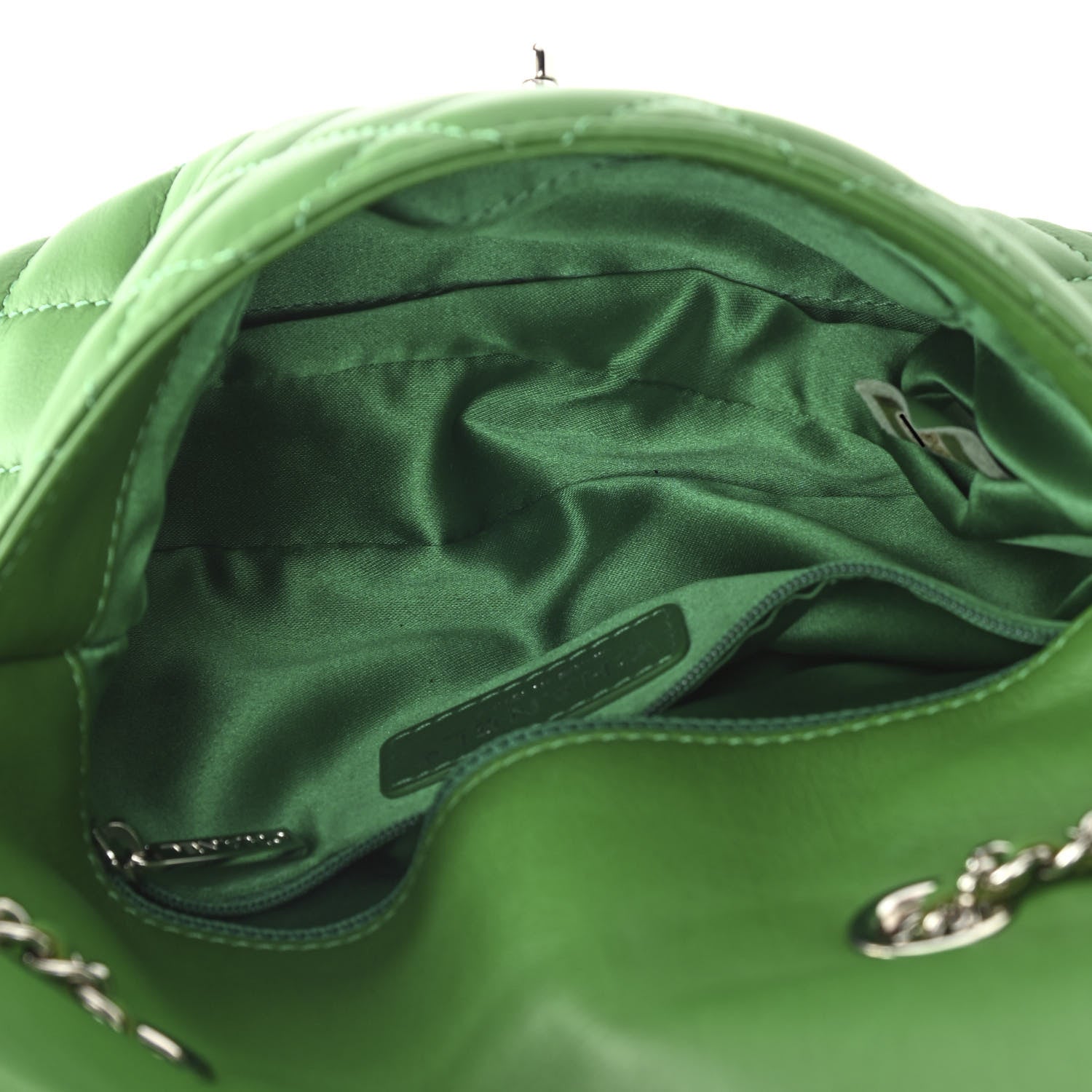 Chanel Calfskin Quilted Small Tender Touch Flap Bag Green 5 of 12