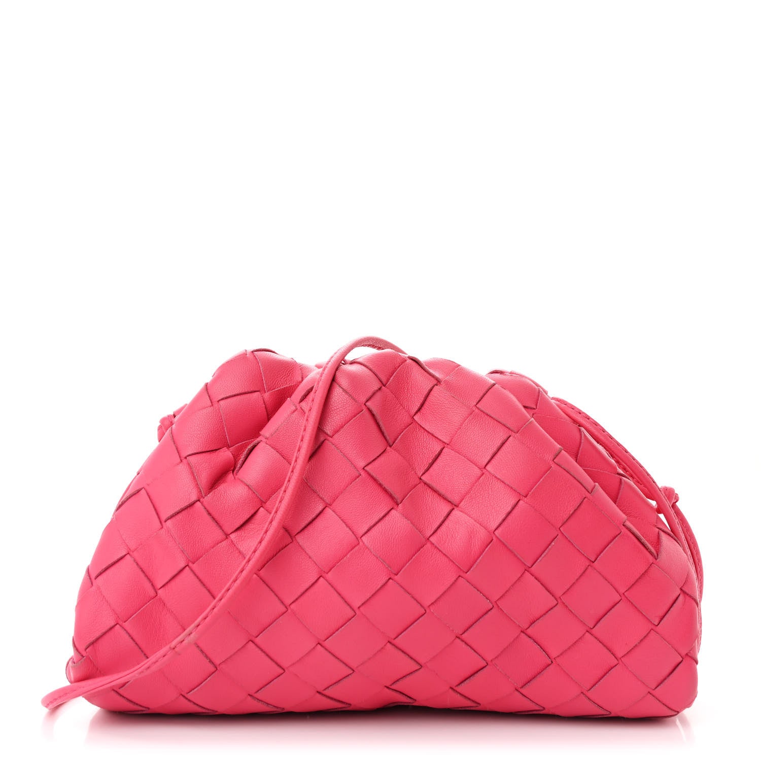 Bottega Veneta Nappa Intrecciato The Mini Pouch Rosa Shock 1 of 10
