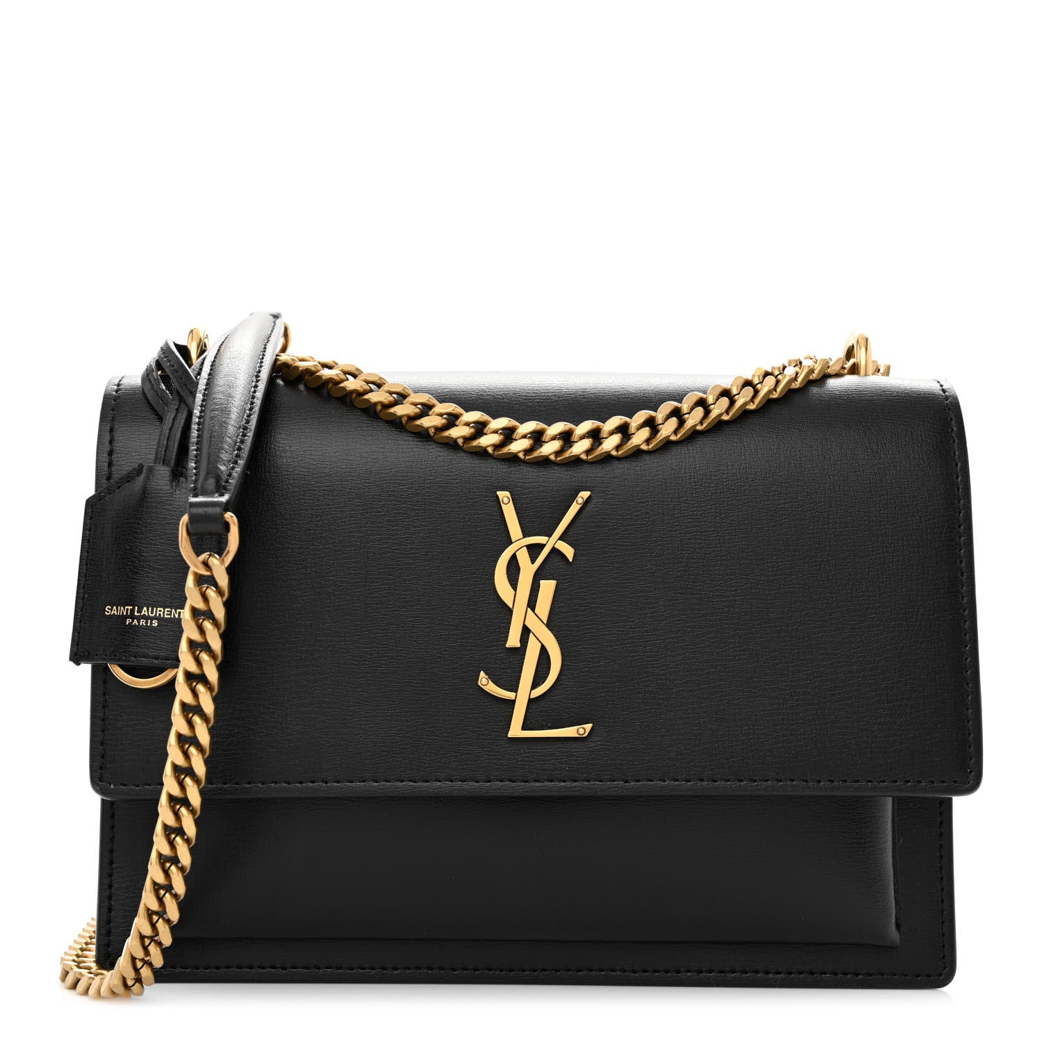 Saint Laurent Calfskin Medium Monogram Sunset Black 1 of 10