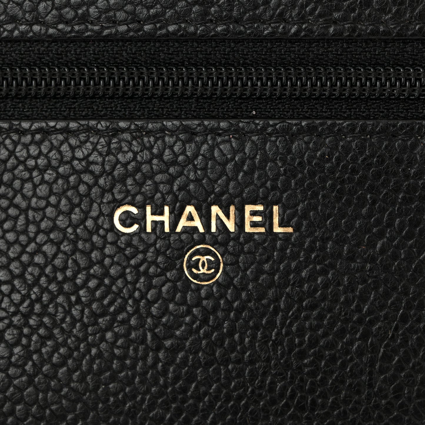 Caviar Quilted Boy Wallet On Chain WOC Black