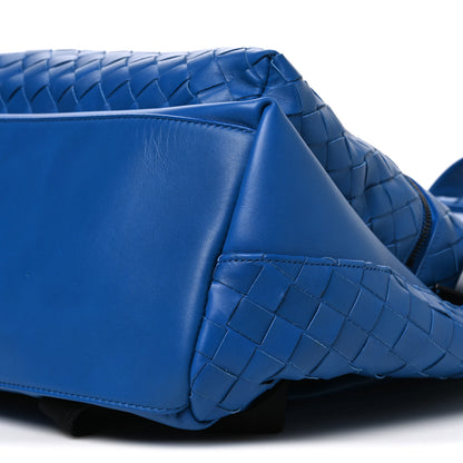 Bottega Veneta Smooth Calfskin Intrecciato Borsa Backpack Cobalt Blue 11 of 11