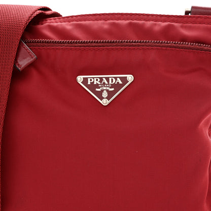 Prada Nylon Flat Messenger Bag Fuoco 8 of 14