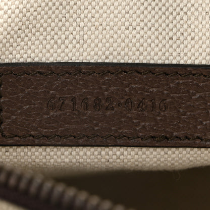 Gucci GG Supreme Monogram Web Mini Ophidia Double Zip Messenger Bag Beige New Acero 7 of 10