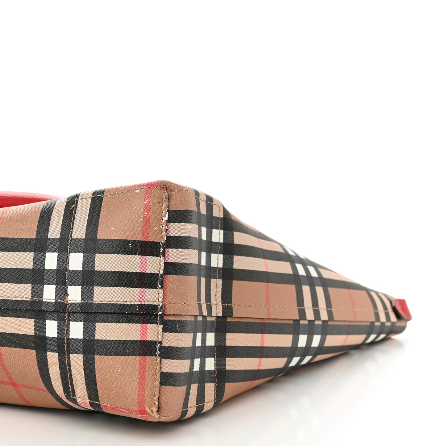 Haymarket Check Small Reversible Tote Red