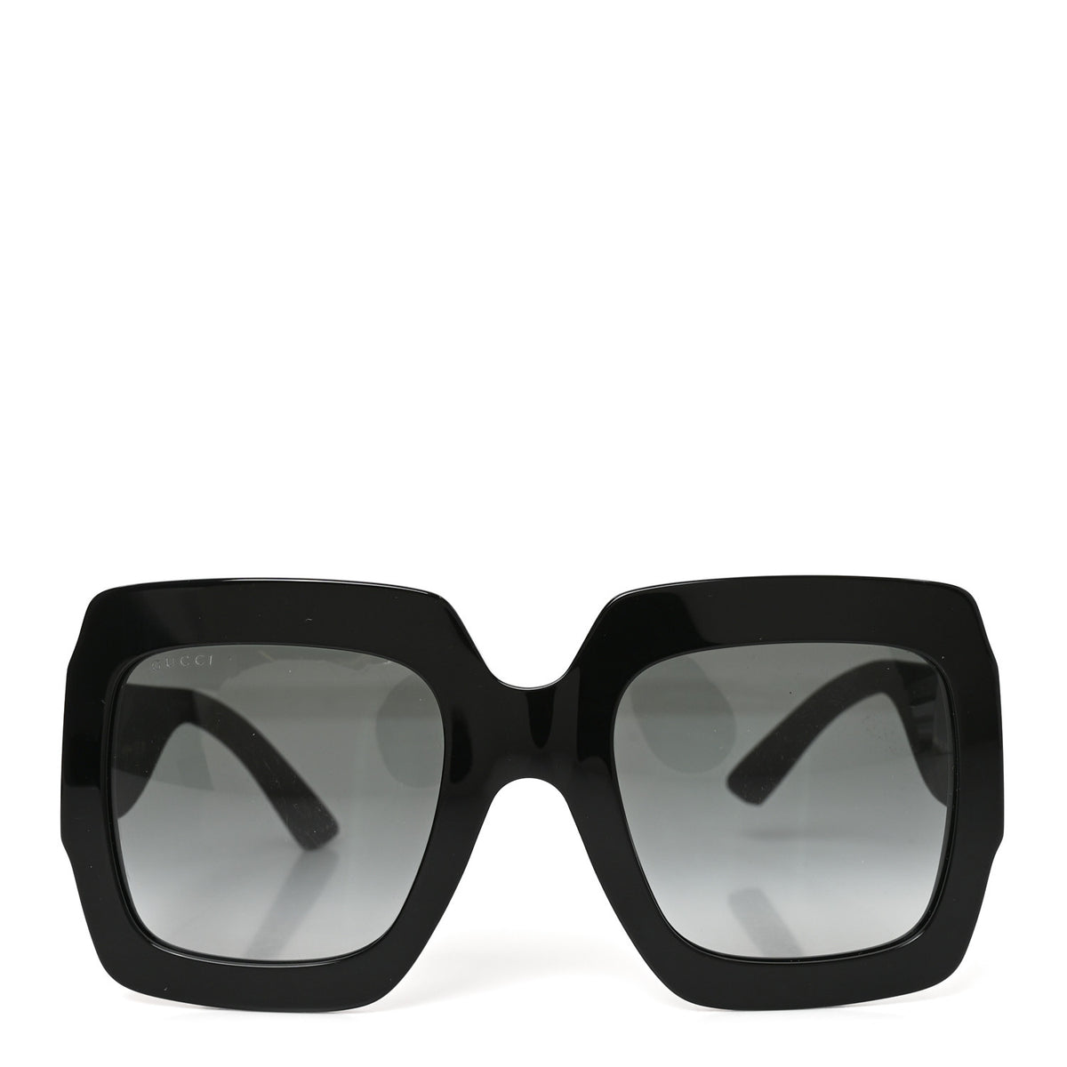 Square Frame GG0102S Sunglasses Glitter Black
