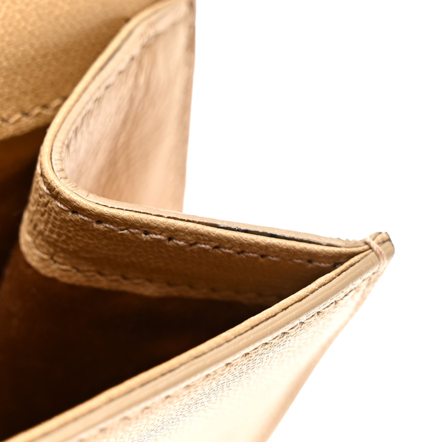 Calfskin Monogram Large Belle De Jour Clutch  Beige