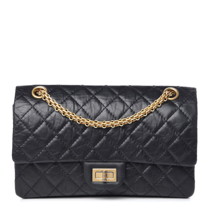 Chanel Aged Calfskin Quilted 2.55 Reissue 225 Flap Black 1 of 10