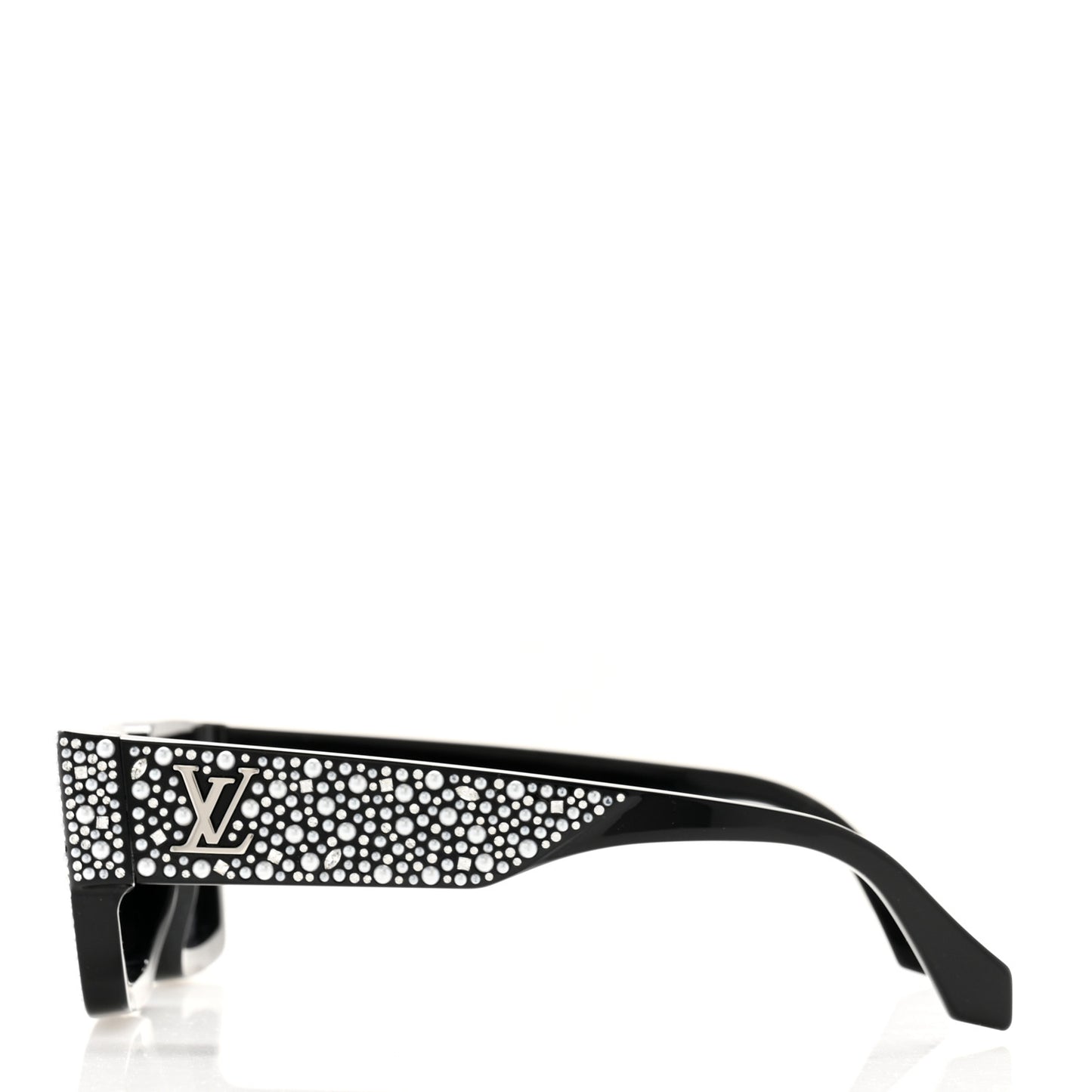 Acetate LV Clash Pearls & Strass Sunglasses Z2396W Black