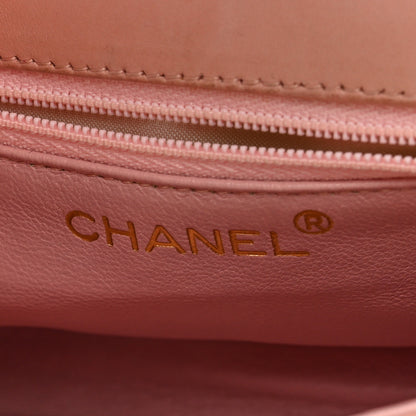 Chanel Lambskin Camellia Mini Flap Pink 6 of 9