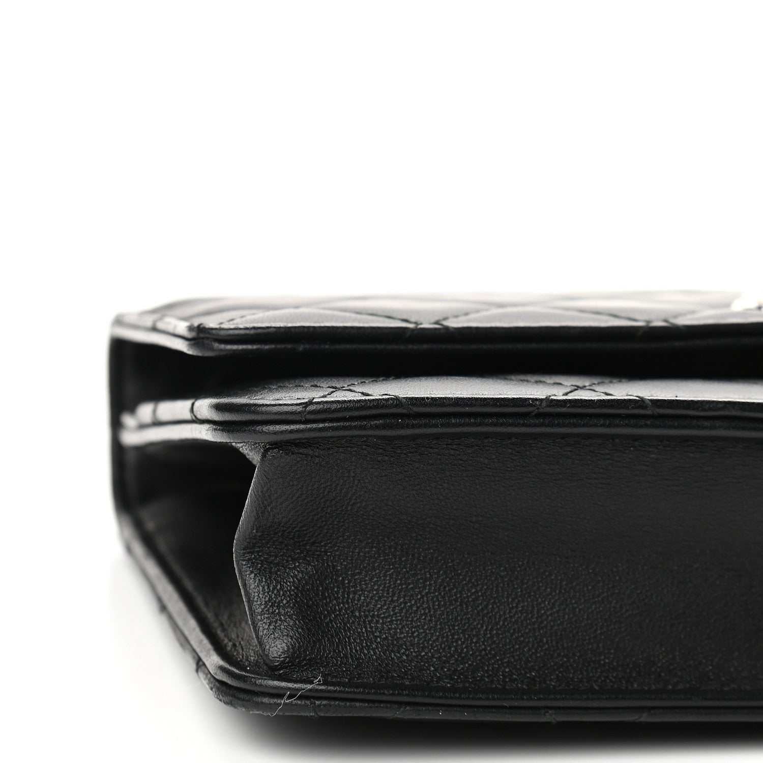 Chanel Lambskin Quilted Trendy CC Wallet On Chain WOC Black 8 of 9