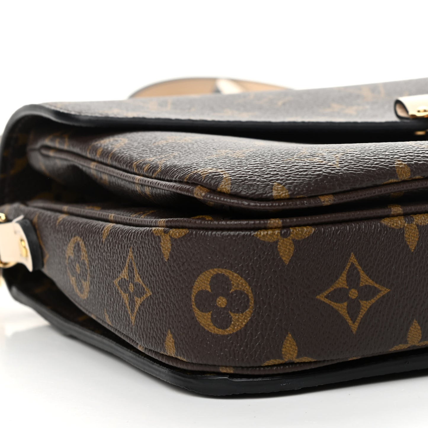 Monogram Braided Pochette Metis Creme Beige