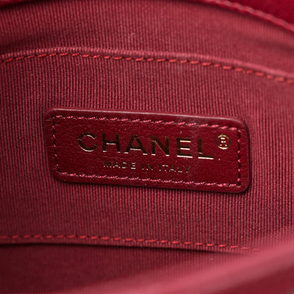 Chanel Caviar Quilted Mini Chain Soul Flap Burgundy 6 of 10
