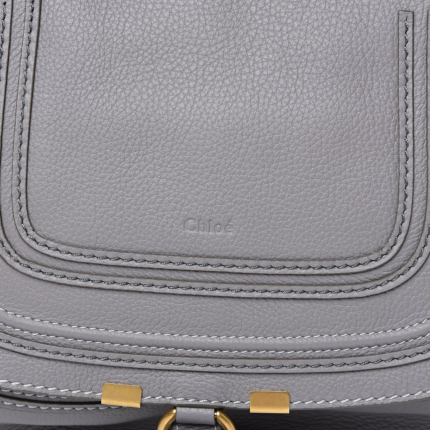 Calfskin Medium Marcie Satchel Cashmere Grey