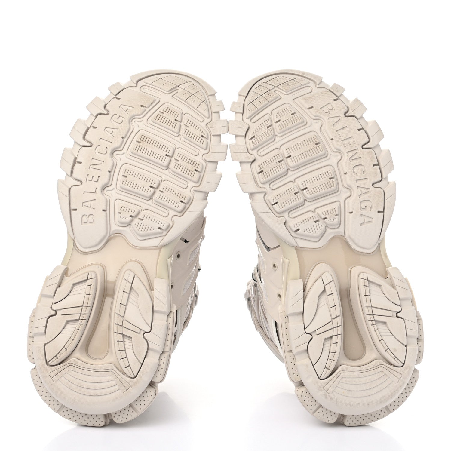 Balenciaga Mesh Nylon Womens Track Hike Sneakers 38 Full Beige 5 of 9