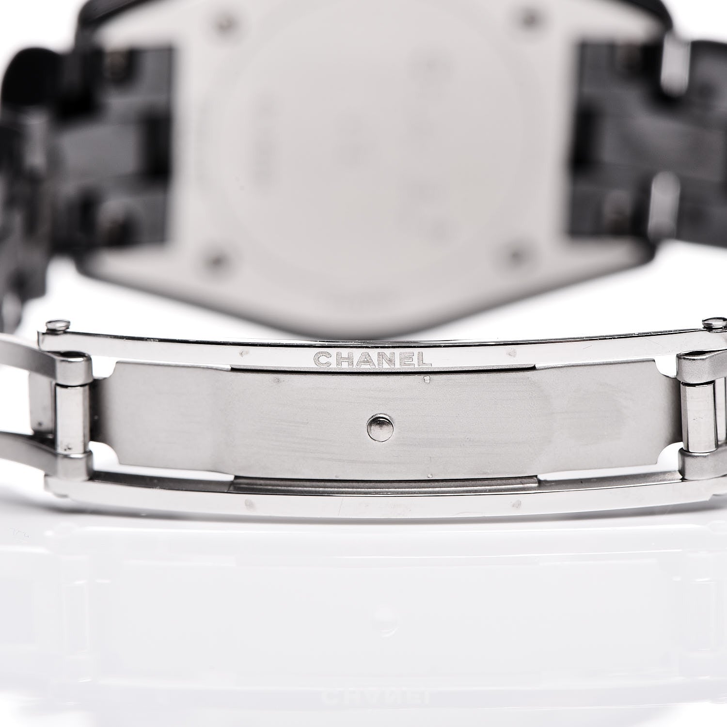 Chanel Stainless Steel Ceramic Diamond 29mm J12 Quartz Watch Black 6 of 6