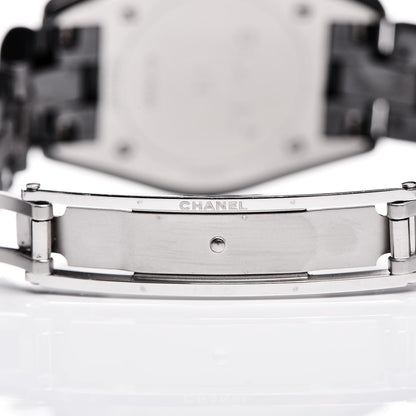 Chanel Stainless Steel Ceramic Diamond 29mm J12 Quartz Watch Black 6 of 6