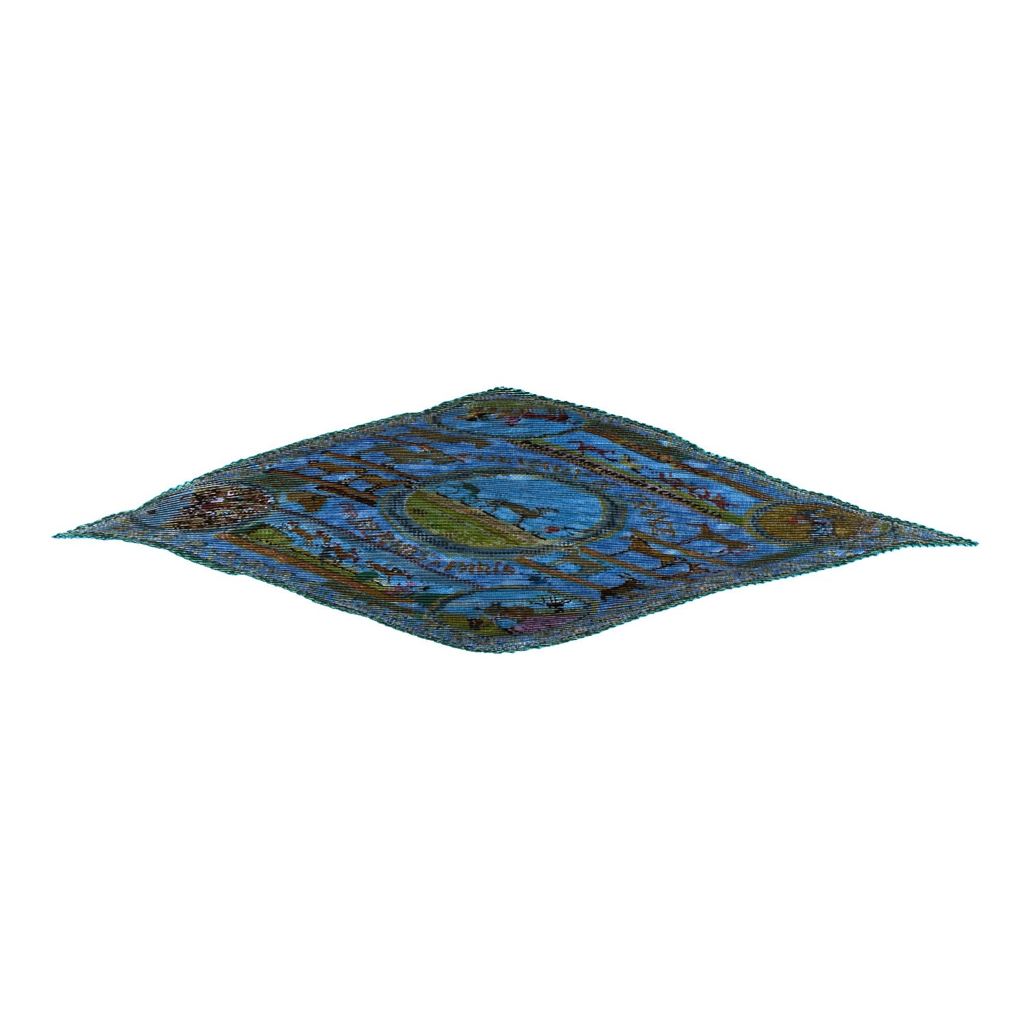 Silk Plisse Scarf 90