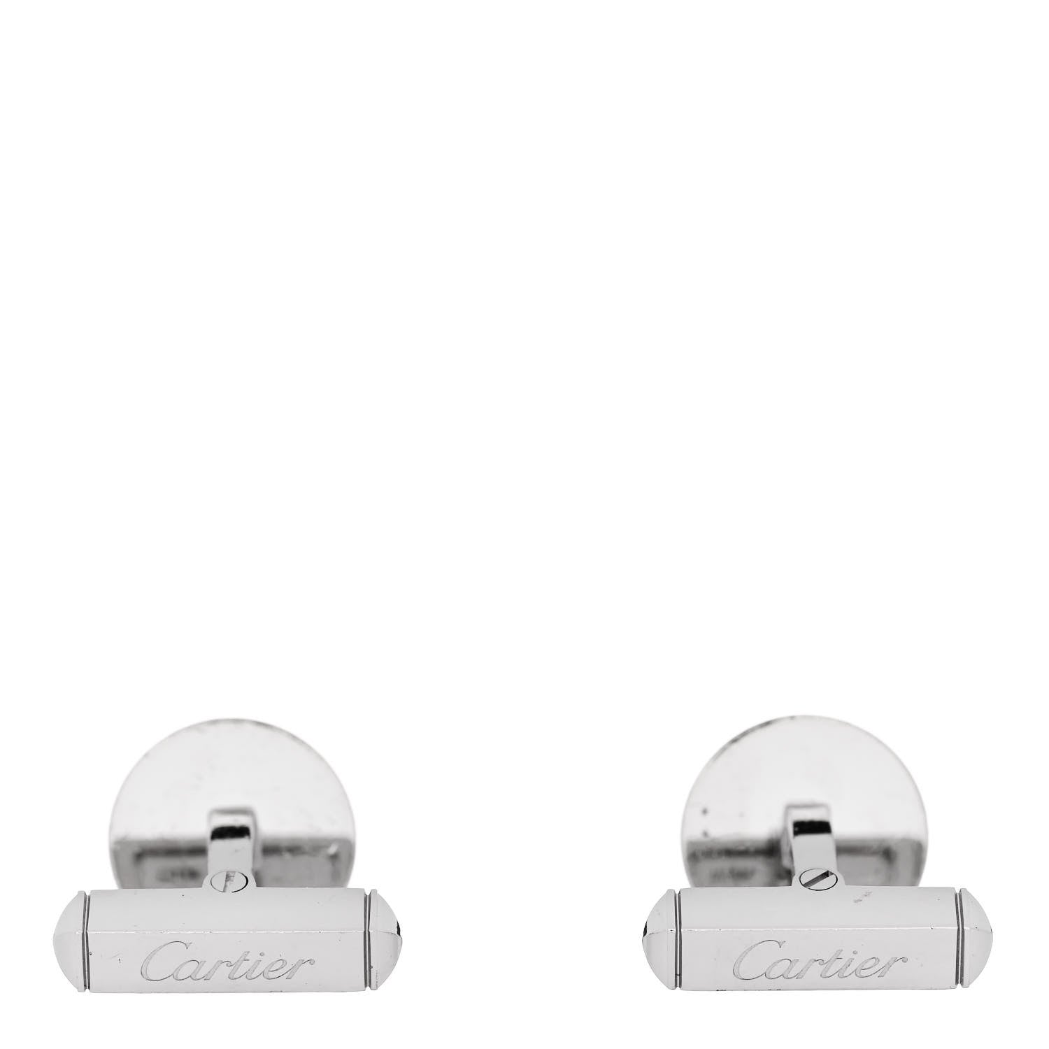 Cartier Palladium Sterling Silver Blue Spinel R De Cartier Biplane Cufflinks 4 of 5