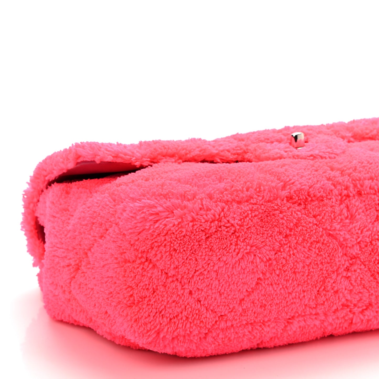 Lambskin Calfskin Mixed Fibers Quilted Medium Flap Pink