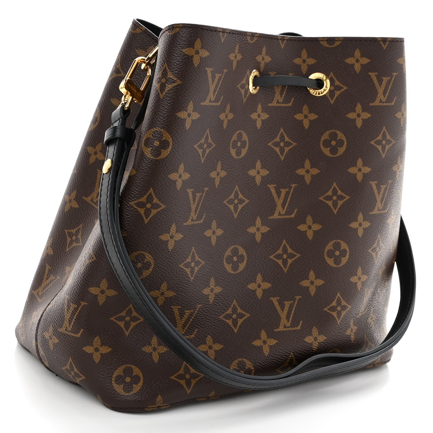 Louis Vuitton Monogram Neonoe MM Black 3 of 9