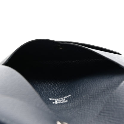 Hermes Epsom Calvi Card Case Bleu Nuit 6 of 8