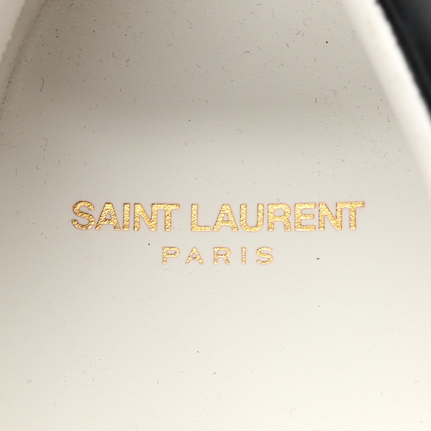 Saint Laurent Calfskin Embroidered Court Classic Sneakers 41 White Black 6 of 7