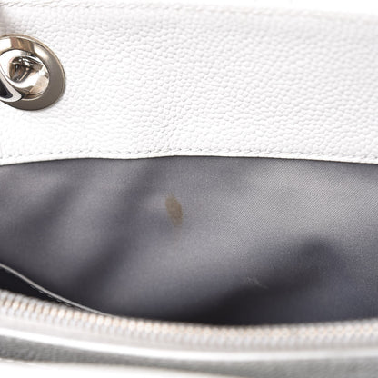 Chanel Caviar Quilted Grand Shopping Tote GST White 11 of 24