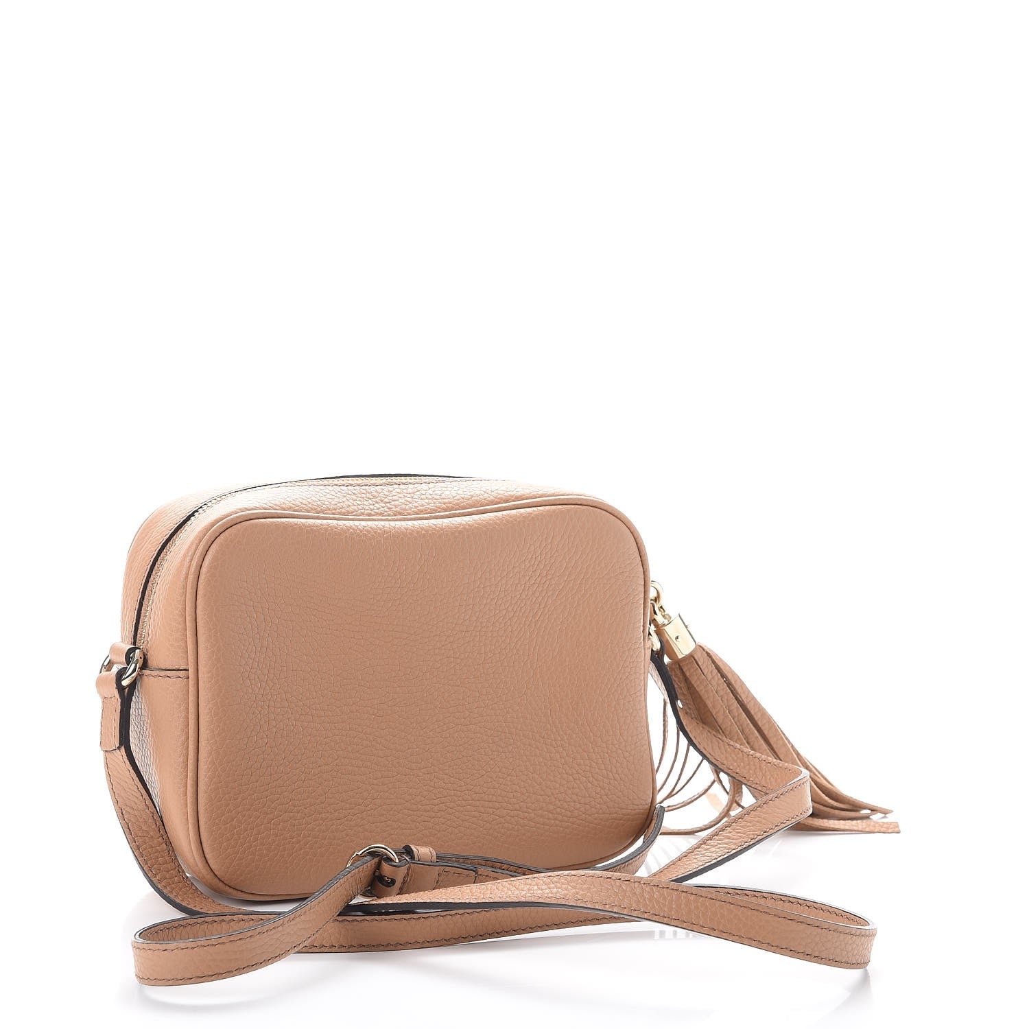 Gucci Pebbled Calfskin Small Soho Disco Bag Camelia 4 of 10