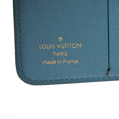 Louis Vuitton Monogram Groom Compact Zip Wallet Blue 7 of 8