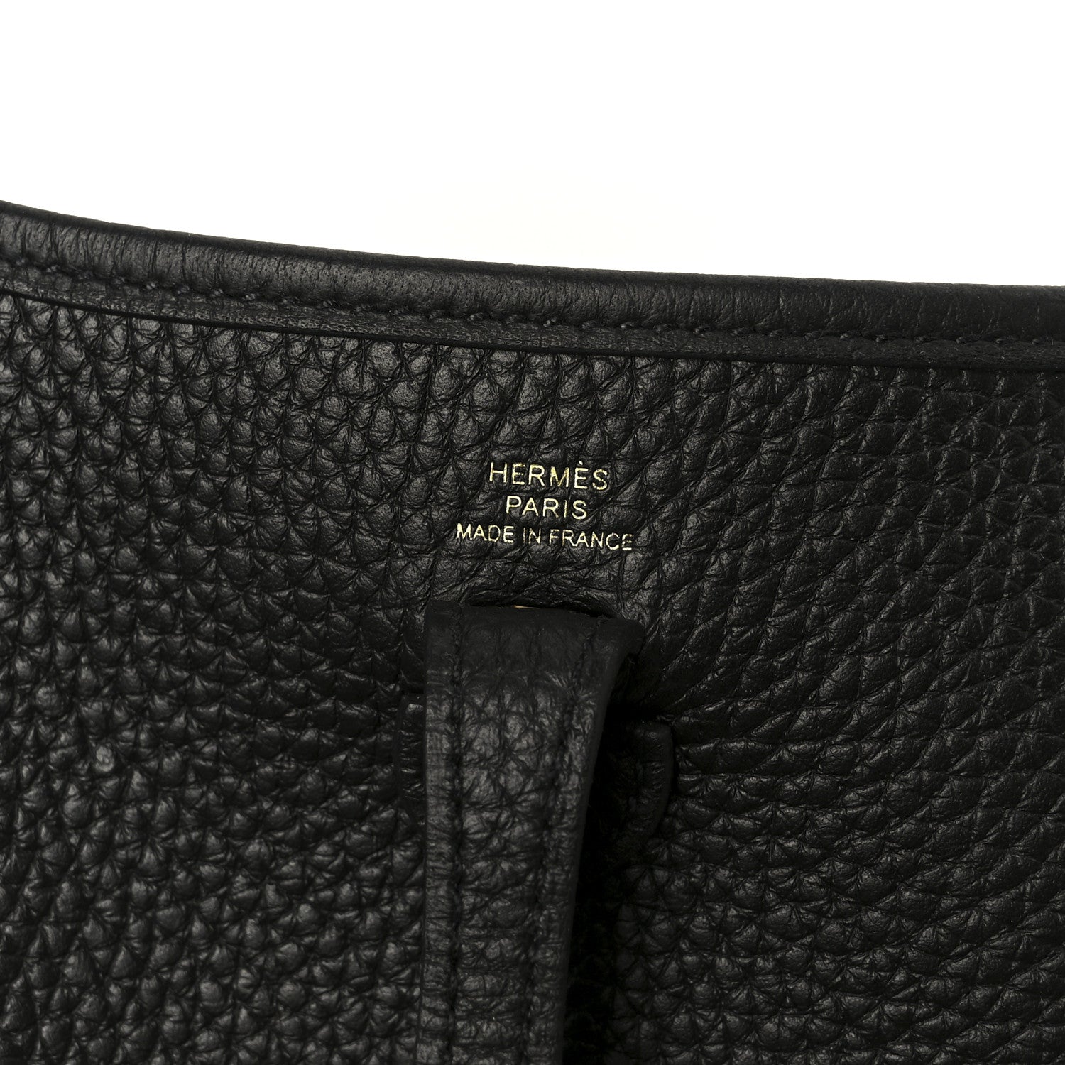 Hermes Taurillon Clemence Flipperball Sangle Evelyne TPM Black Noisette Cuivre Gold 6 of 10