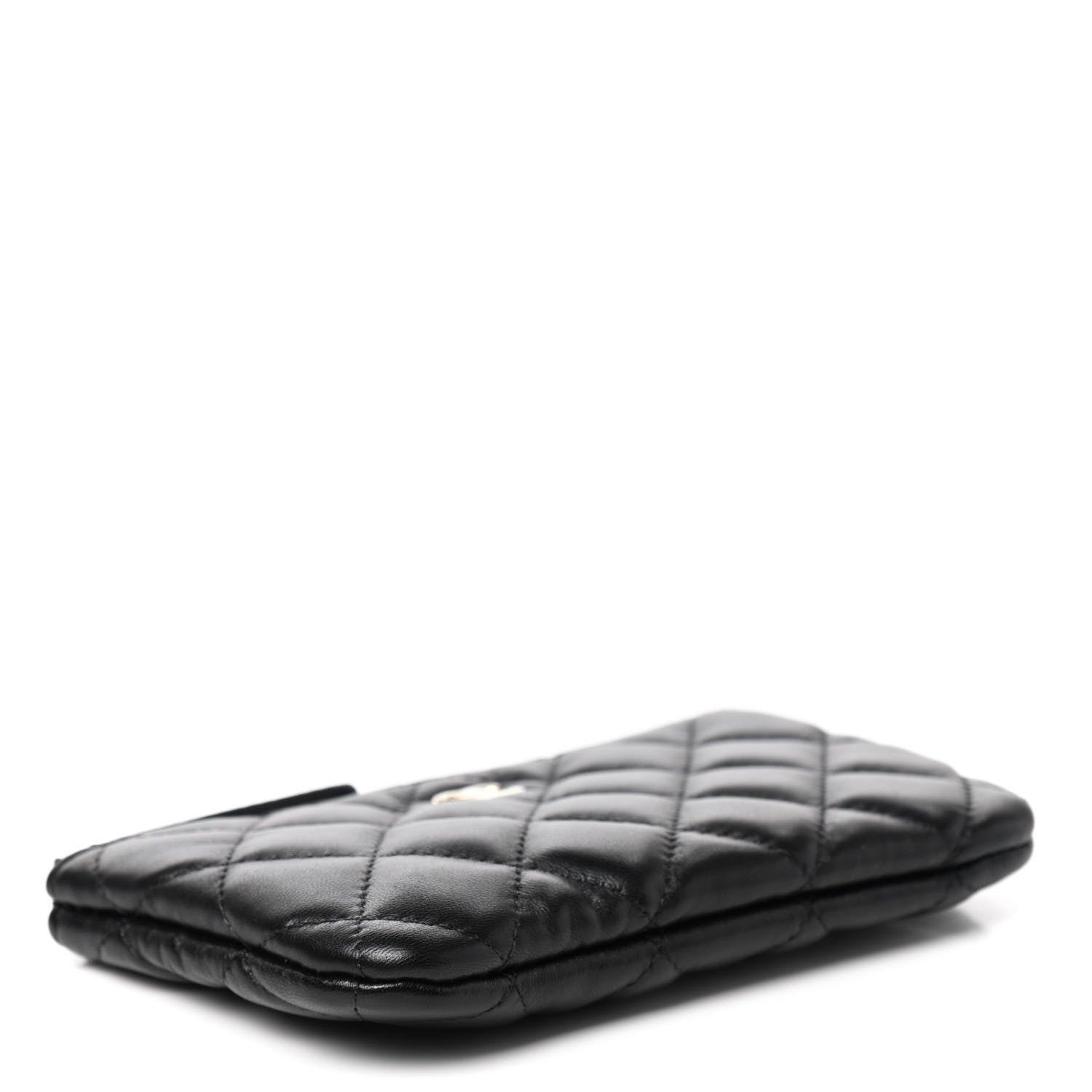 Chanel Lambskin Quilted Small No. 5 Cosmetic Case Black 4 of 8