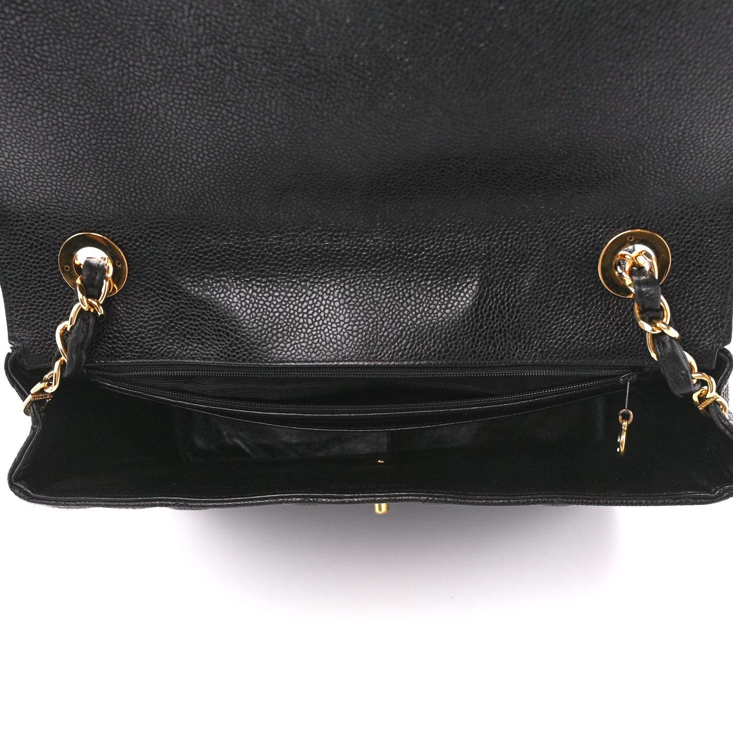 Caviar Quilted XL Jumbo Single Flap Black