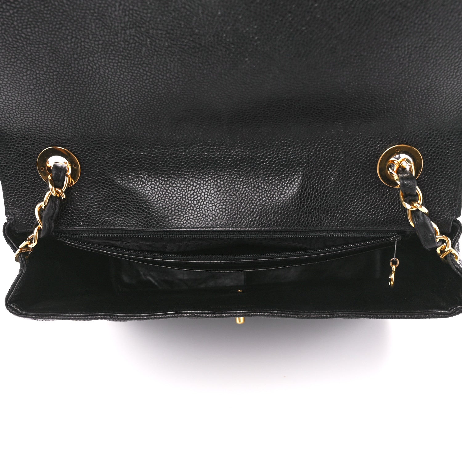 Chanel Caviar Quilted XL Jumbo Single Flap Black 5 of 10