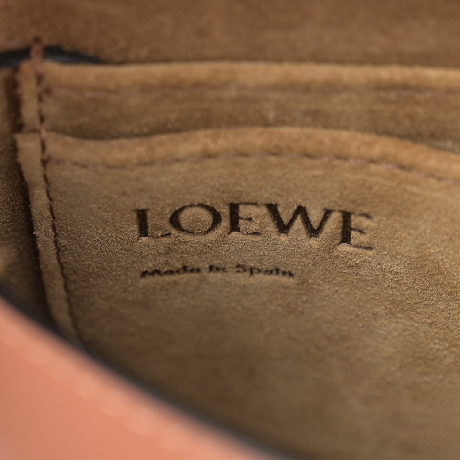 Loewe Calfskin Jacquard Mini Gate Dual Bag Tan 7 of 10