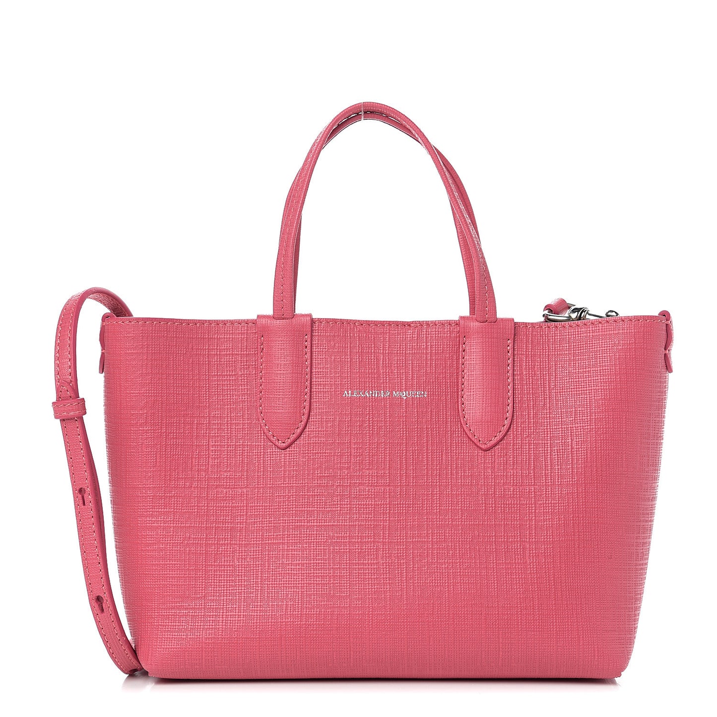 Saffiano Mini Shopper Tote Pink