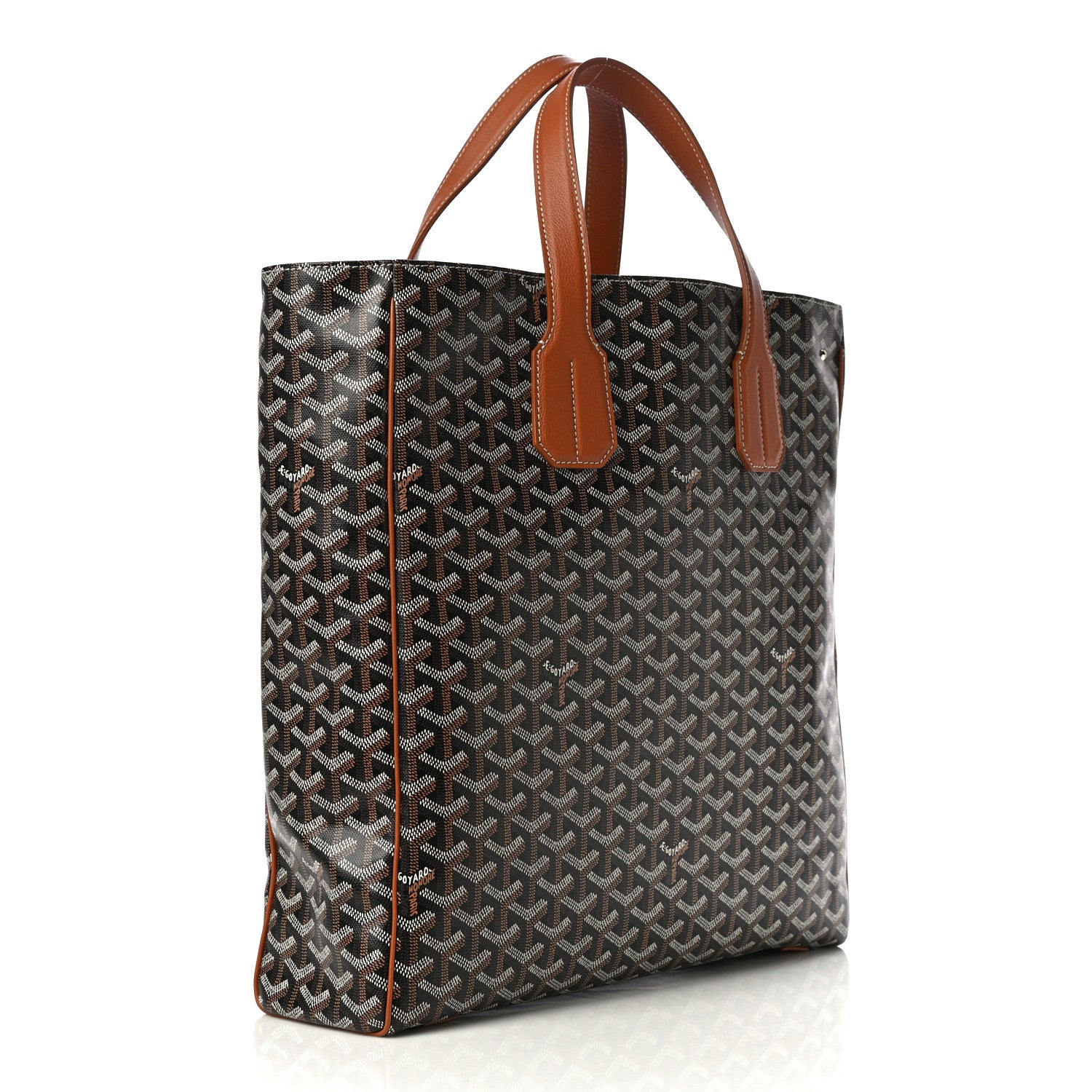 Goyard Goyardine Voltaire III Tote Black Gold 3 of 9